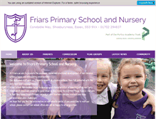 Tablet Screenshot of friarsprimary.co.uk